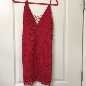 NEW! Jet Set Diaries Red lace dress